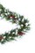 Perfect Holiday 6ft Snow Flocked Camdon Fir Garland With Pine Cones And Berry Clusters